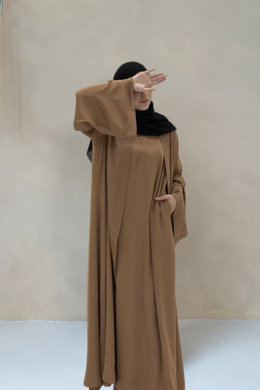 Essential Abaya (2- piece set) - Camel