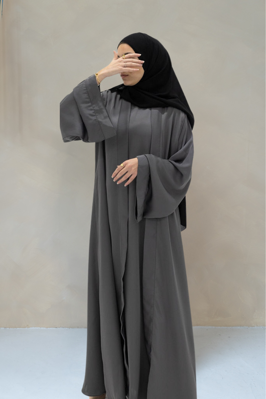 Essential Abaya (2- piece set) - Grey