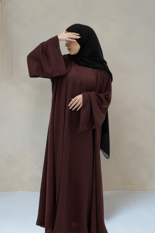 Essential Abaya (2 piece set) - Chocolate