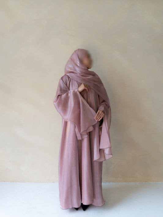 Ayla Luxury Abaya- Dusty Mauve