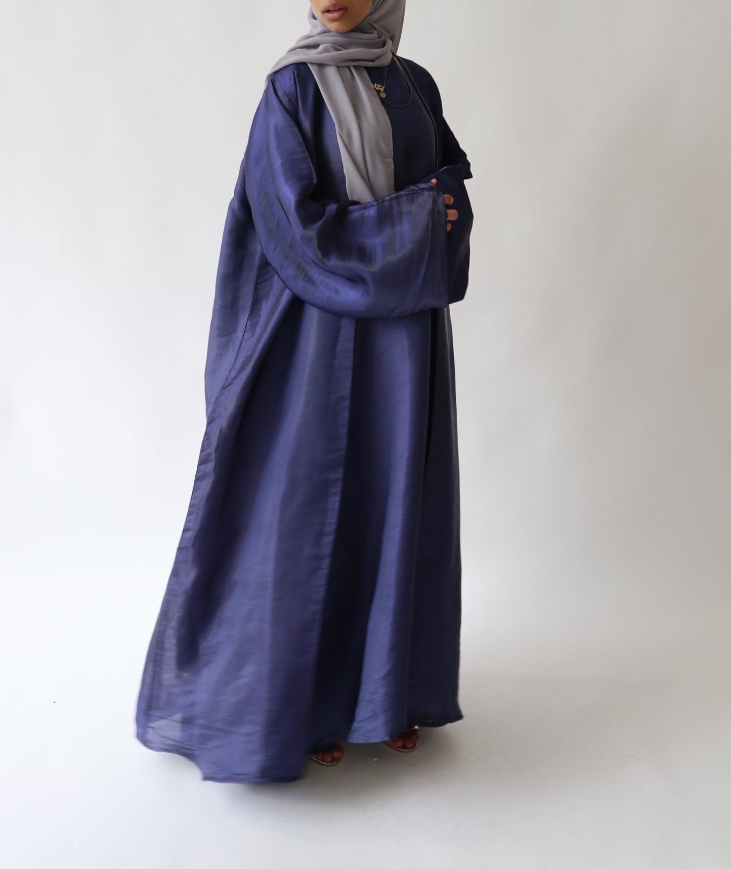 Lana Luxury Abaya Set in Royal Blue