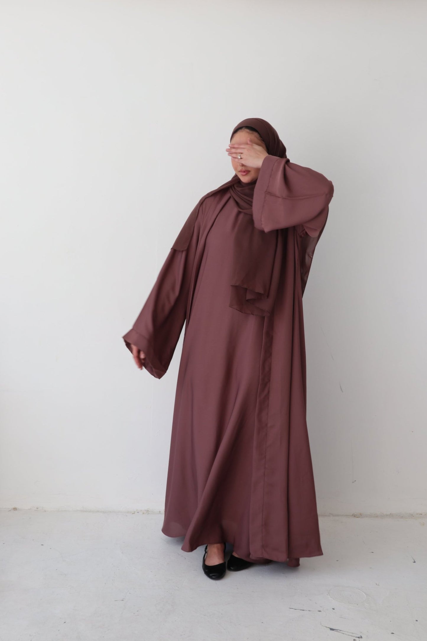 Essential Abaya (2-piece set)-Mauve