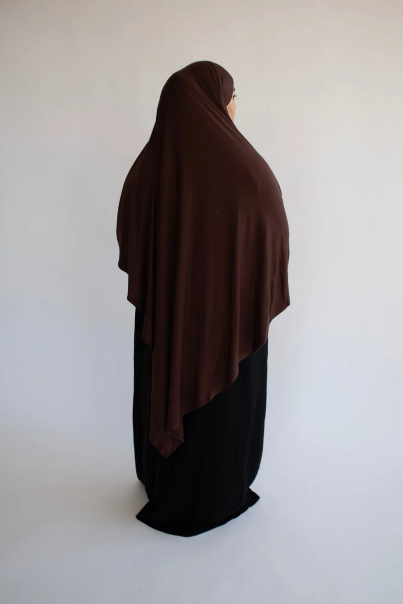 Everyday Jersey Khimar- Chocolate
