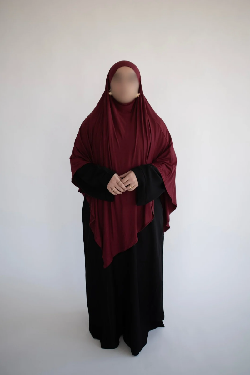 Essential Jersey Khimar - Maroon