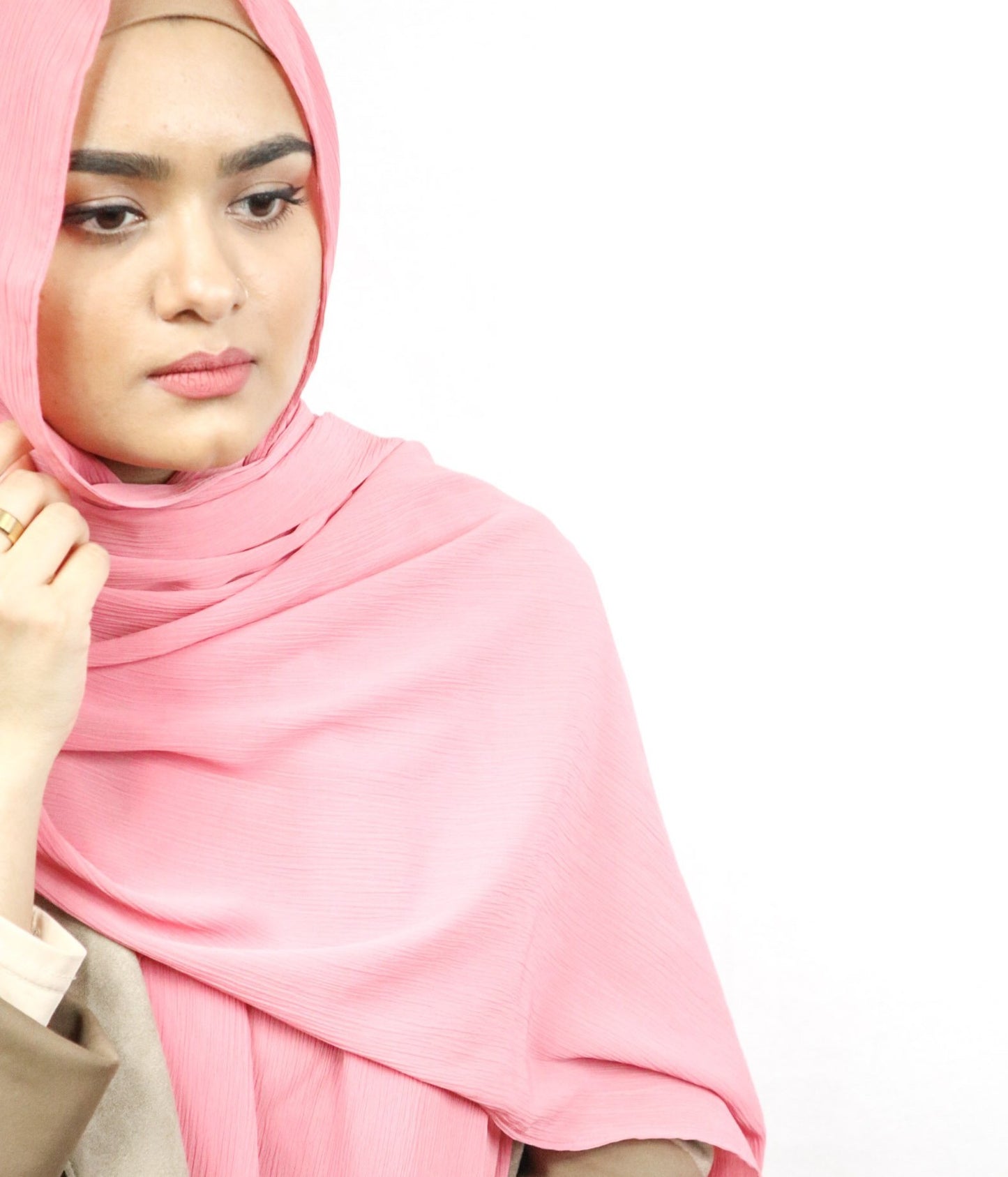 Luxury Crinkle Chiffon - Mauvey