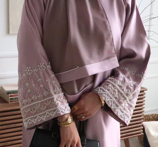 Warda Luxury Abaya- Lilac