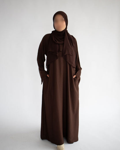 Essential Abaya - Brown