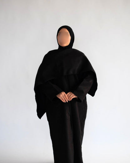 Black Cape Coat Abaya