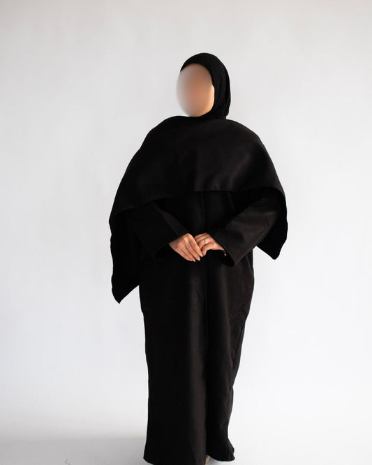 Black Cape Coat Abaya