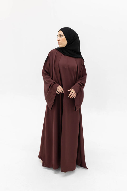 Essential Abaya (2 piece set) - Chocolate