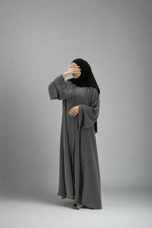 Essential Abaya (2- piece set) - Grey