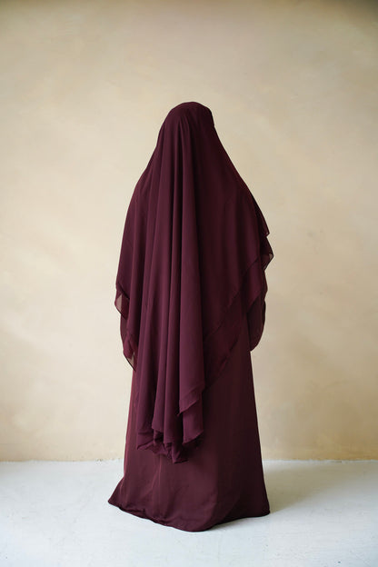 Khimar - Dark Maroon