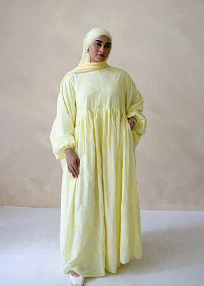 Luna Abaya-Sunlit Butter
