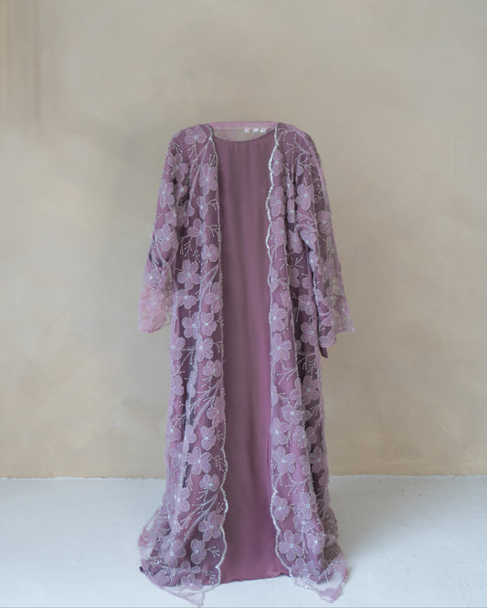 purple abaya