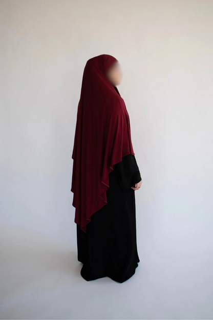 Essential Jersey Khimar - Maroon