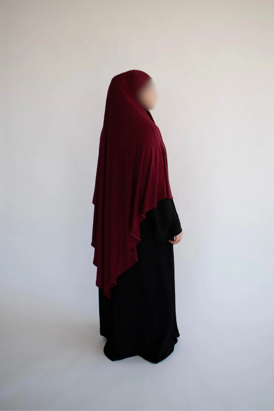 Essential Jersey Khimar - Maroon