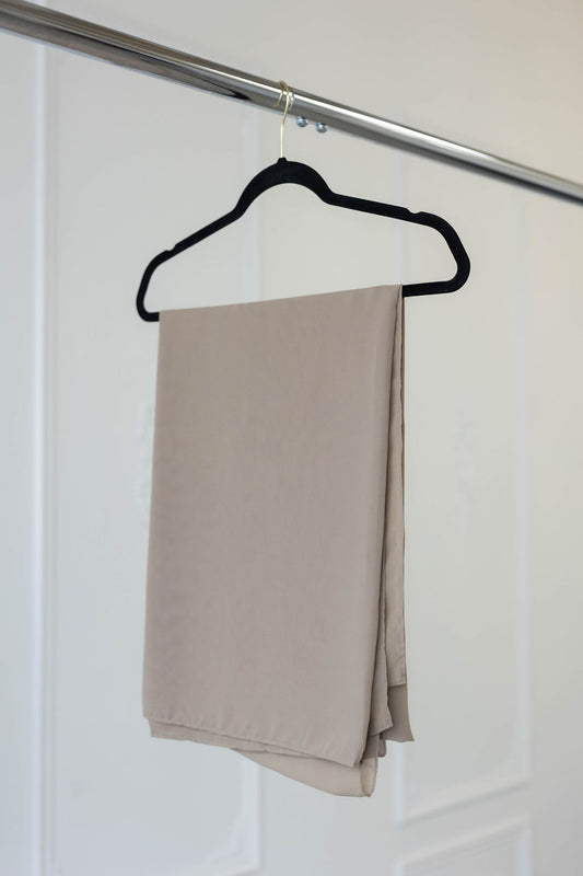 Extra Large Chiffon Hijab- Sand